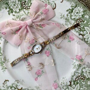 Ultra Rare Vintage Dainty Womens Gold Watch